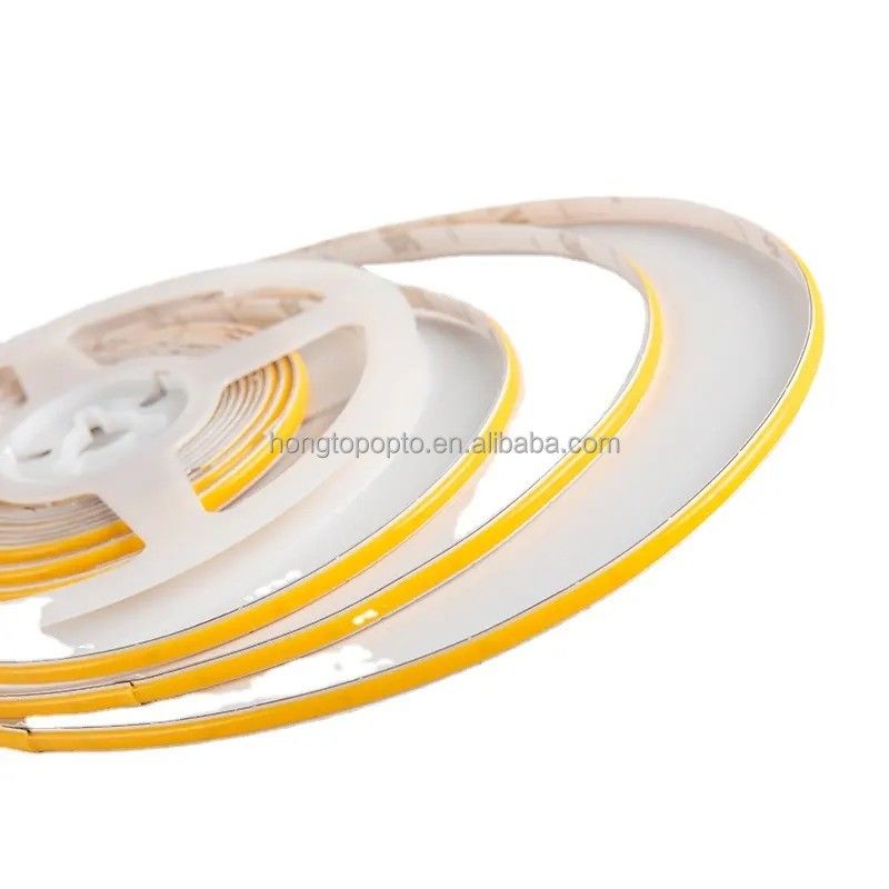 شريط COB LED 12V 1CM قطع 3MM عرض رقيق للغاية 5MM 100lm CRI90 3 320LEDs PCB مزدوج