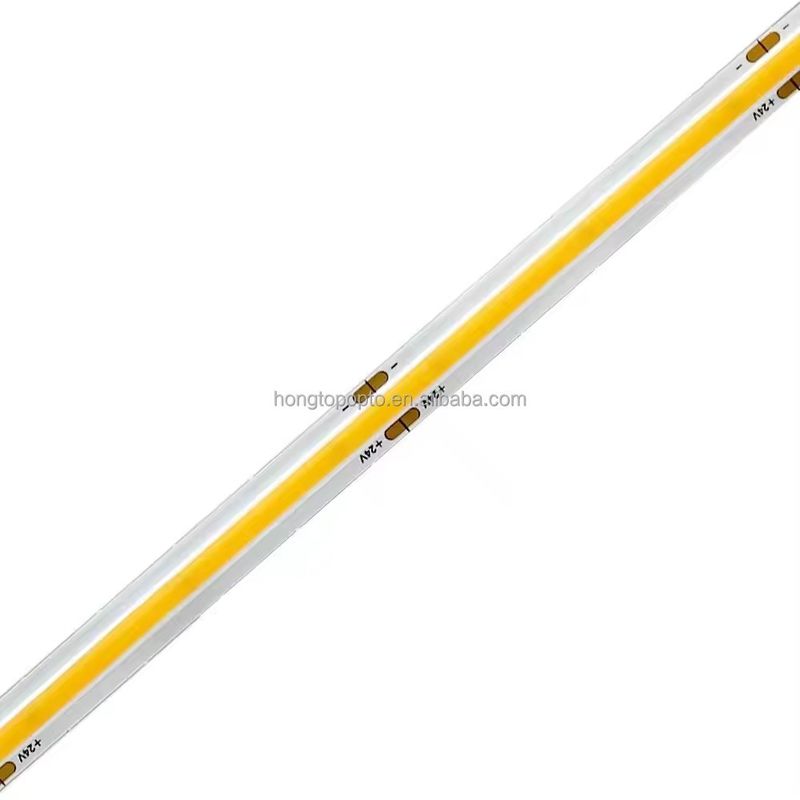 شريط COB LED DC24V CRI90 312LEDs / m IP33 IP40 IP44 مع إضاءة كاملة ثابتة 10m