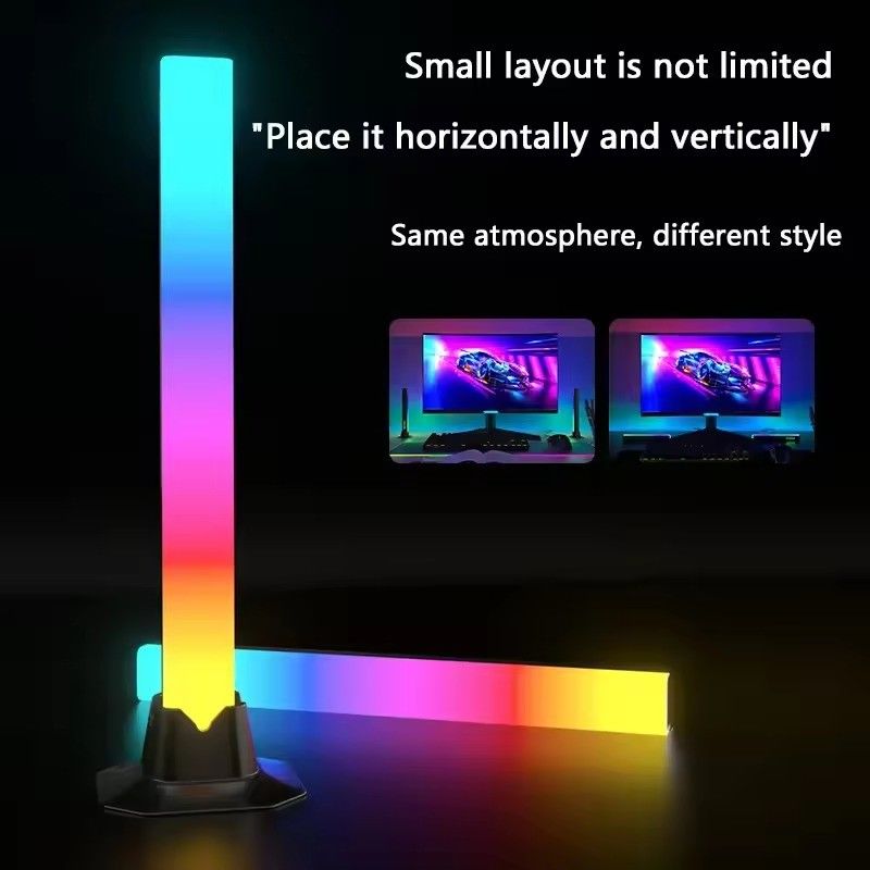 مصباح أرضي RGB RGBIC 18LEDS لتزيين غرفة النوم في 30 سم و 50 سم