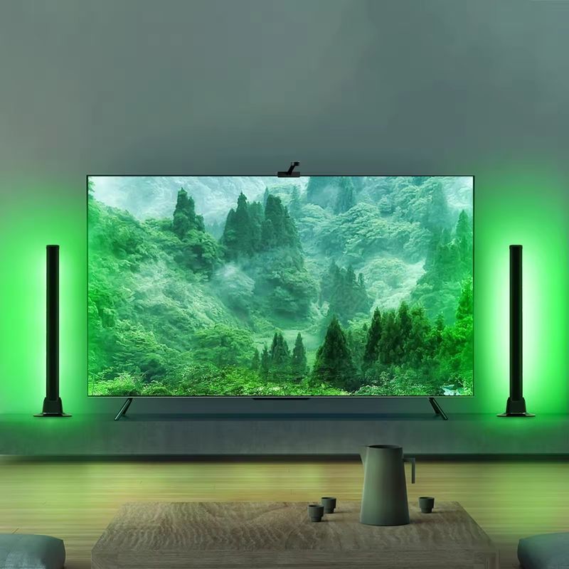 مصباح أرضي RGB RGBIC 18LEDS لتزيين غرفة النوم في 30 سم و 50 سم