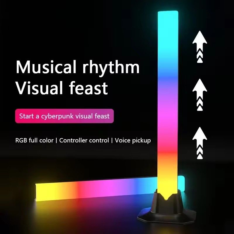 مصباح أرضي RGB RGBIC 18LEDS لتزيين غرفة النوم في 30 سم و 50 سم