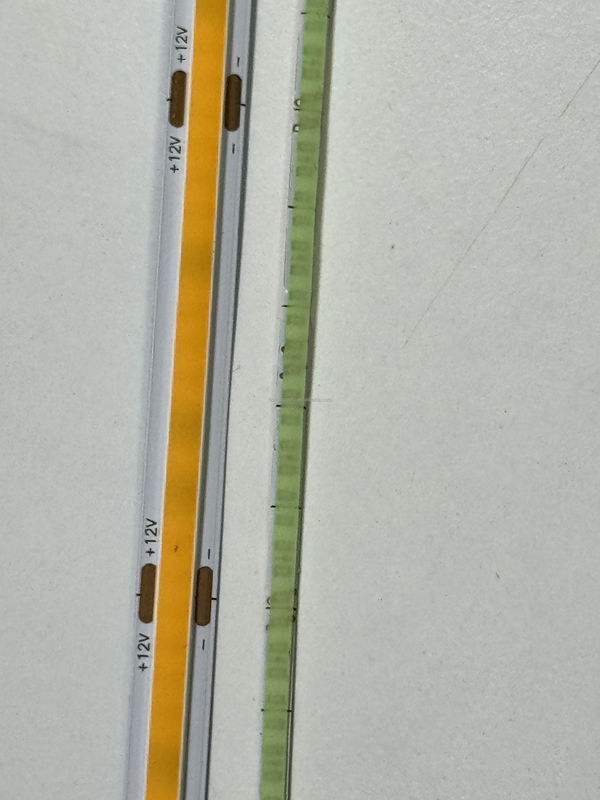 شريط COB LED DC24V CRI90 312LEDs / m IP33 IP40 IP44 مع إضاءة كاملة ثابتة 10m