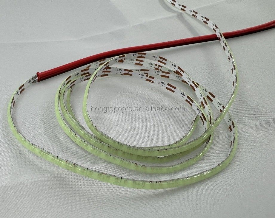 شريط ضوء LED COB أبيض دافئ أبيض أزرق أخضر مرن 3mm 5mm 8mm للكثافة العالية