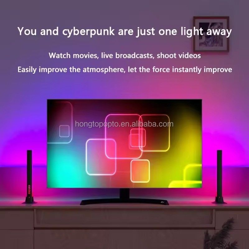 مصباح أرضي LED منزلي ديكوري 45 سم RGBIC الإضاءة الذكية للخدمة الزخرفية للفنادق