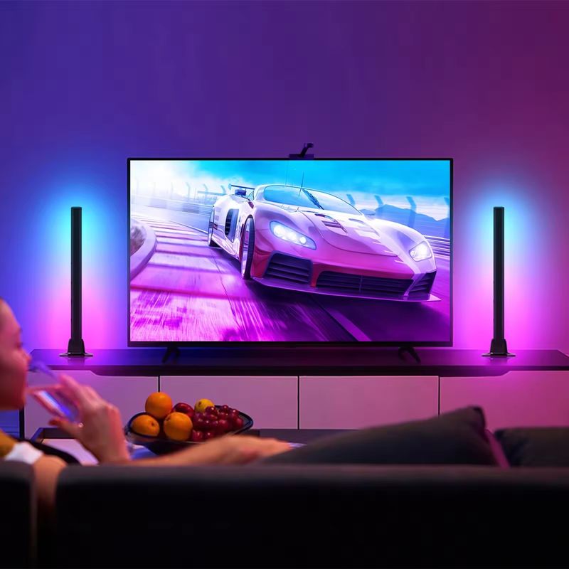 مصباح أرضي LED منزلي ديكوري 45 سم RGBIC الإضاءة الذكية للخدمة الزخرفية للفنادق