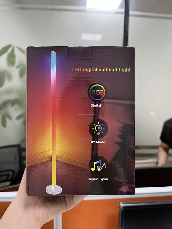 إضاءة المنزل الذكي RGBIC 3.5W مصباح أرضي LED ملون لغرفة النوم نسخة سطح المكتب 45 سم