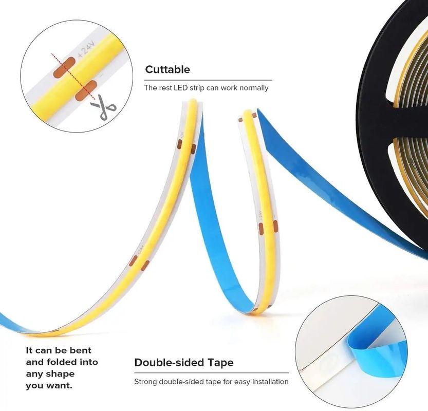 ضوء الشريط LED للملابس مضيئة للغاية 480 LEDs وضع تحكم عن بعد لون واحد