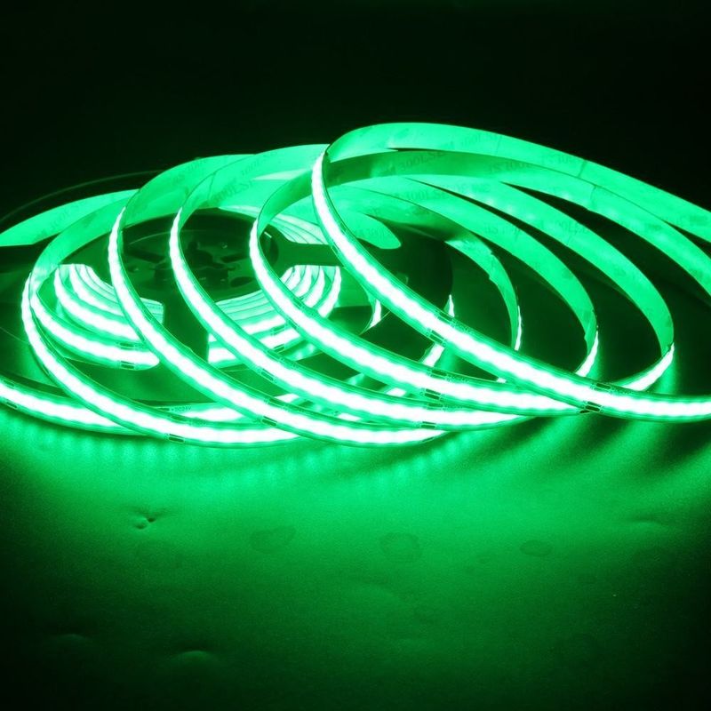 إضاءة المنازل الداخلية 12 فولت 24 فولت 576 رقاقة لكل متر 8 ملم RGB LED COB الشريط الضوء 5m 10m 50m