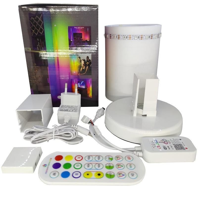 التصميم الحديث RGB متعدد الألوان غرفة المعيشة الضوء موقف مصباح الأرضية محول فقط USB وصلة