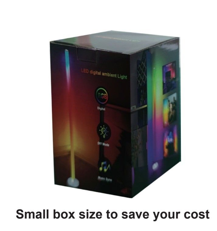 التصميم الحديث RGB متعدد الألوان غرفة المعيشة الضوء موقف مصباح الأرضية محول فقط USB وصلة