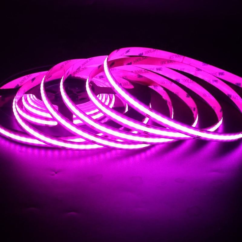 12 فولت 24 فولت 576 leds / m 10W 14W RGB الزخرفية Cob LED Light Strip لديكور غرفة المناظر الطبيعية