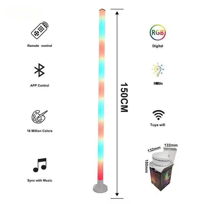 1.5M ASB Smart Home LED Strip مع IR Remote Control وموسيقى RGBIC لمصباح الزاوية