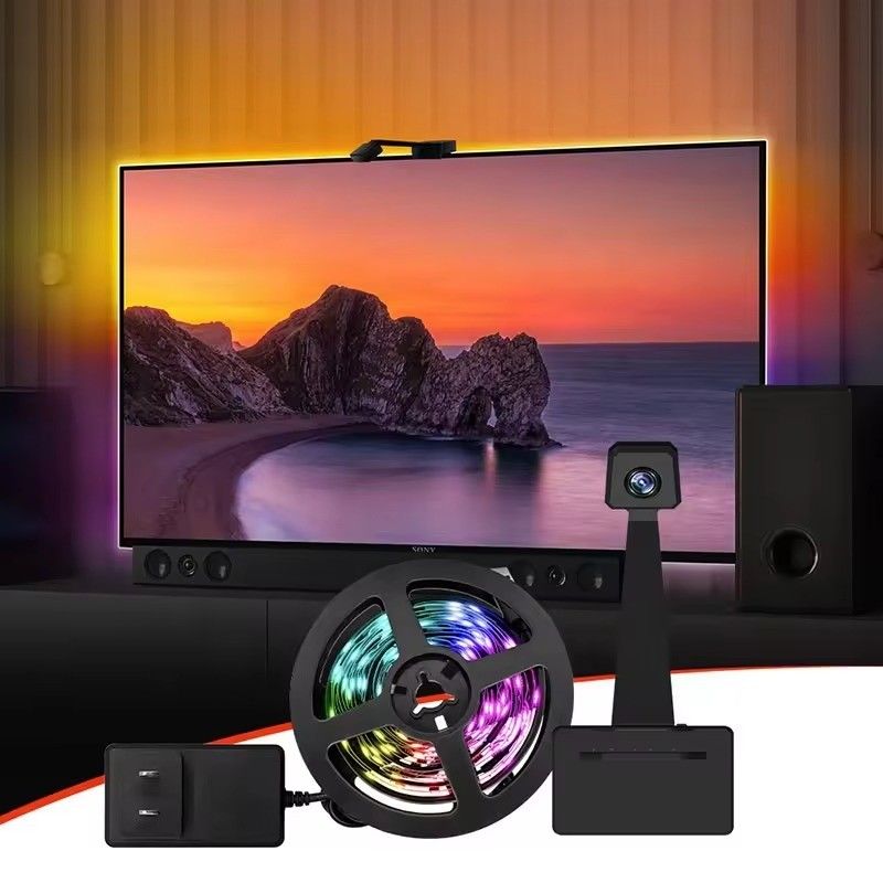 تكنولوجيا الاتصال المباشر Wifi Immersion TV LED Backlights لـ 65-75 بوصة مساعد