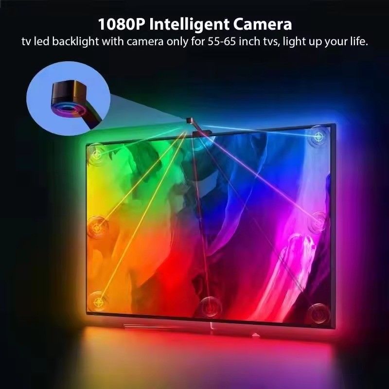 تكنولوجيا الاتصال المباشر Wifi Immersion TV LED Backlights لـ 65-75 بوصة مساعد