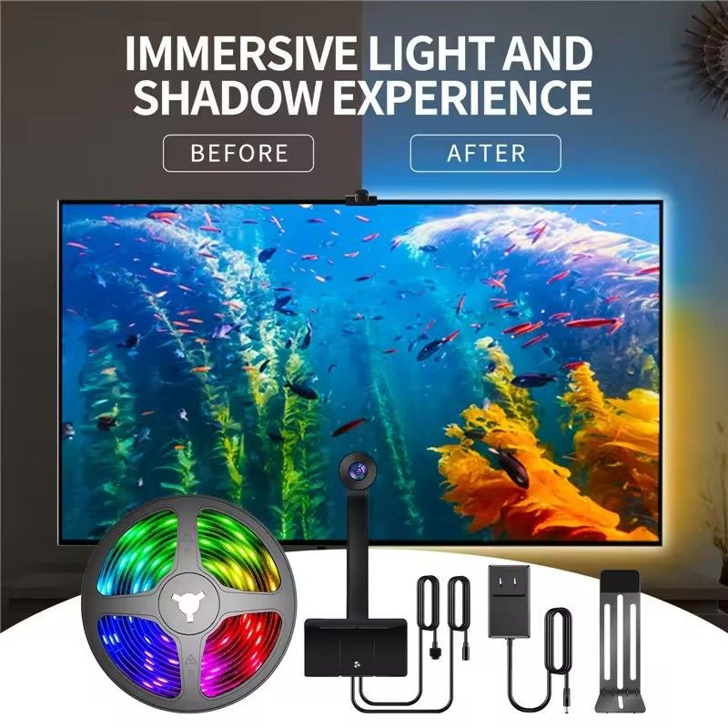 تكنولوجيا الاتصال المباشر Wifi Immersion TV LED Backlights لـ 65-75 بوصة مساعد