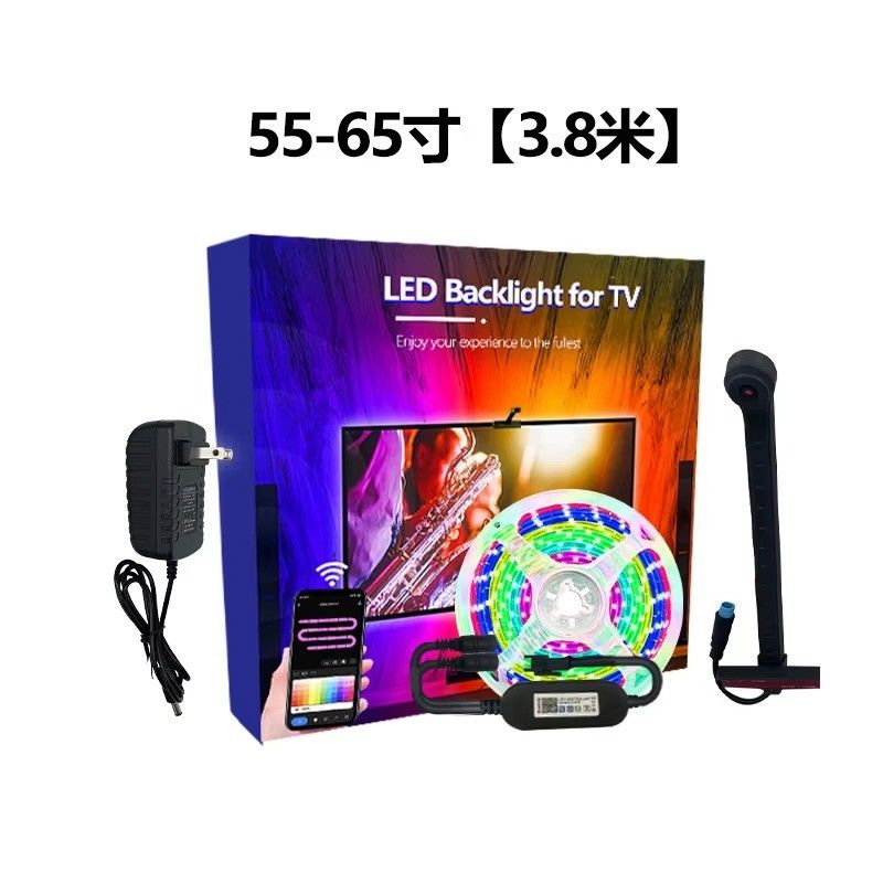 55-65 بوصة اليكسا جوجل هوم الهواء الذكي التطبيق واي فاي غمرة التلفزيون LED خلفيات 3.8m 12.5ft ROLL مع الكاميرا