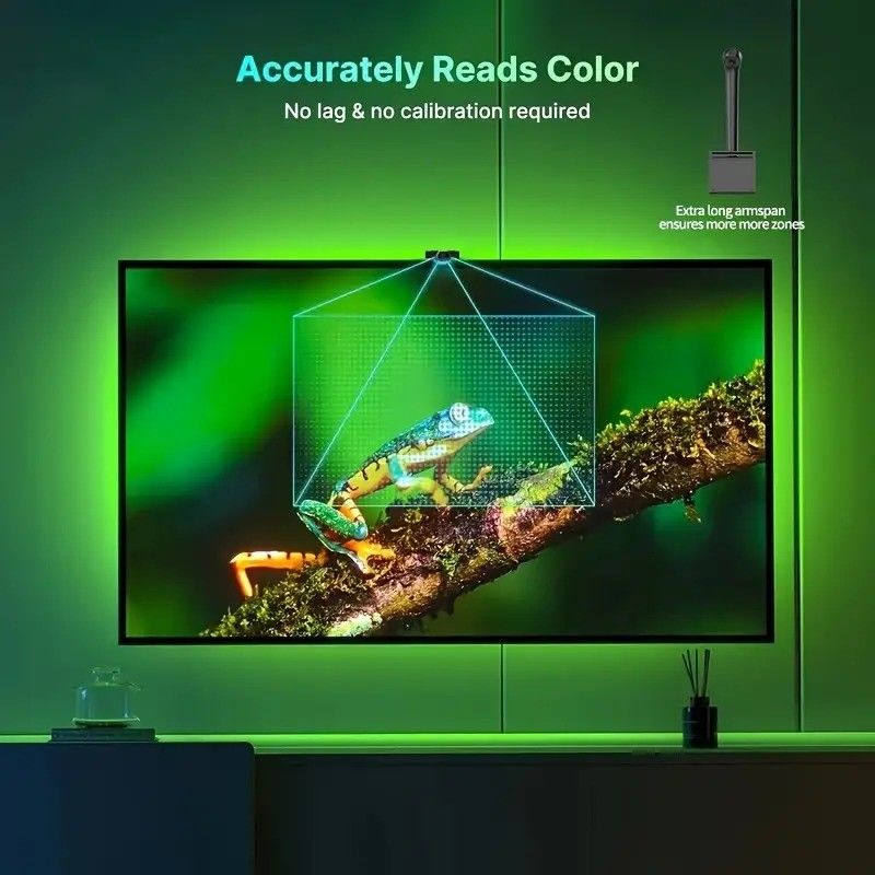 نوع LED Smd5050 Led Chip Atmosphere 16.4ft LED Strip Sync to Screen Music for Google TV الموسيقى الموجّهة إلى الشاشة