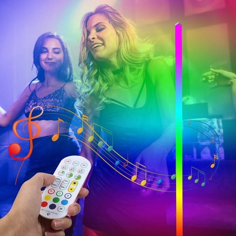 IP44 تصنيف DC5V الموسيقى السحرية LED أرضية مضوء محيطي شريط مع APP والتحكم عن بعد