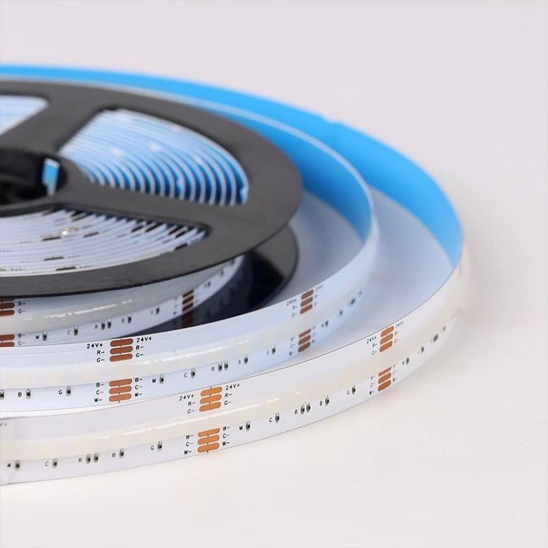 0.15kg 840 leds 12mm واسعة RGBCCT DC24V COB LED ضوء شريط للأغراض الزخرفية 3