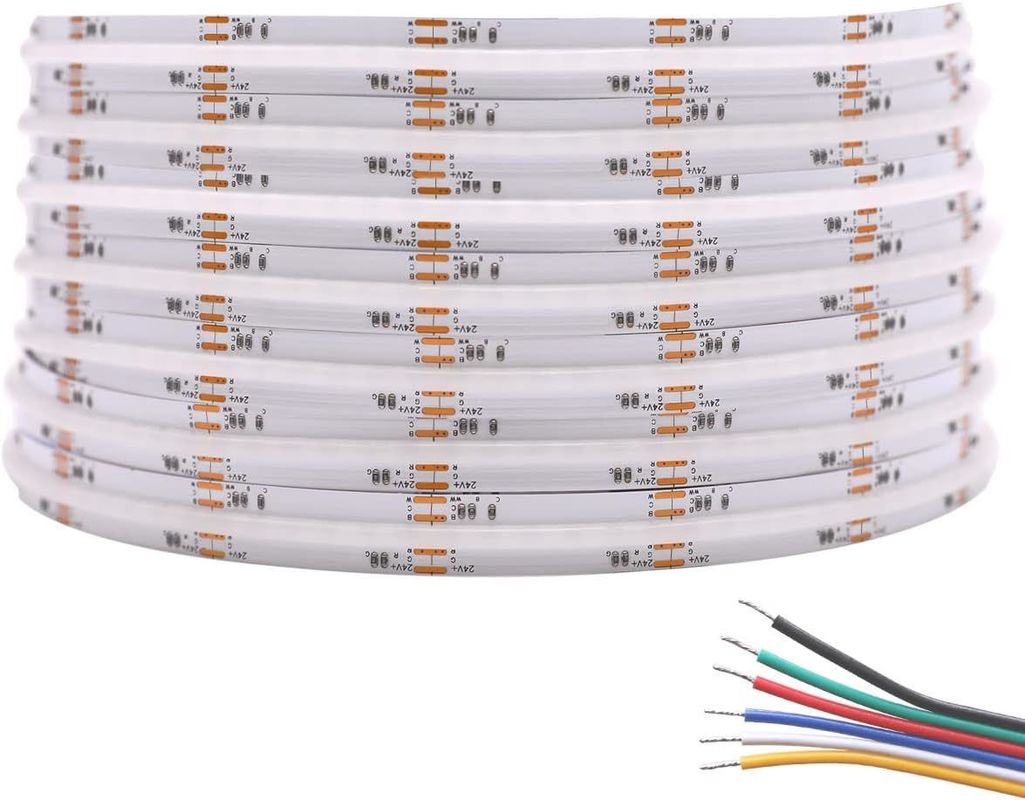 50000 ساعة عمر RGBCCT COB ضوء LED الشريطية لإضاءة غرفة المعيشة وغرفة النوم