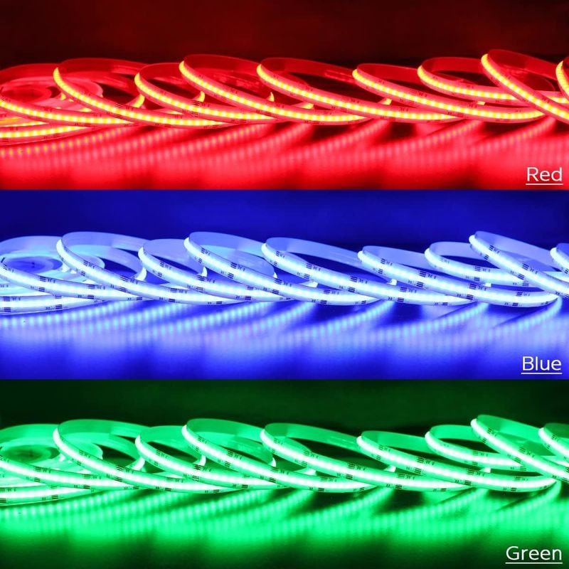 24 فولت RGBCCT مصابيح LED الشريطية COB 840LEDs للإضاءة الداخلية الزخرفية للمناظر الطبيعية