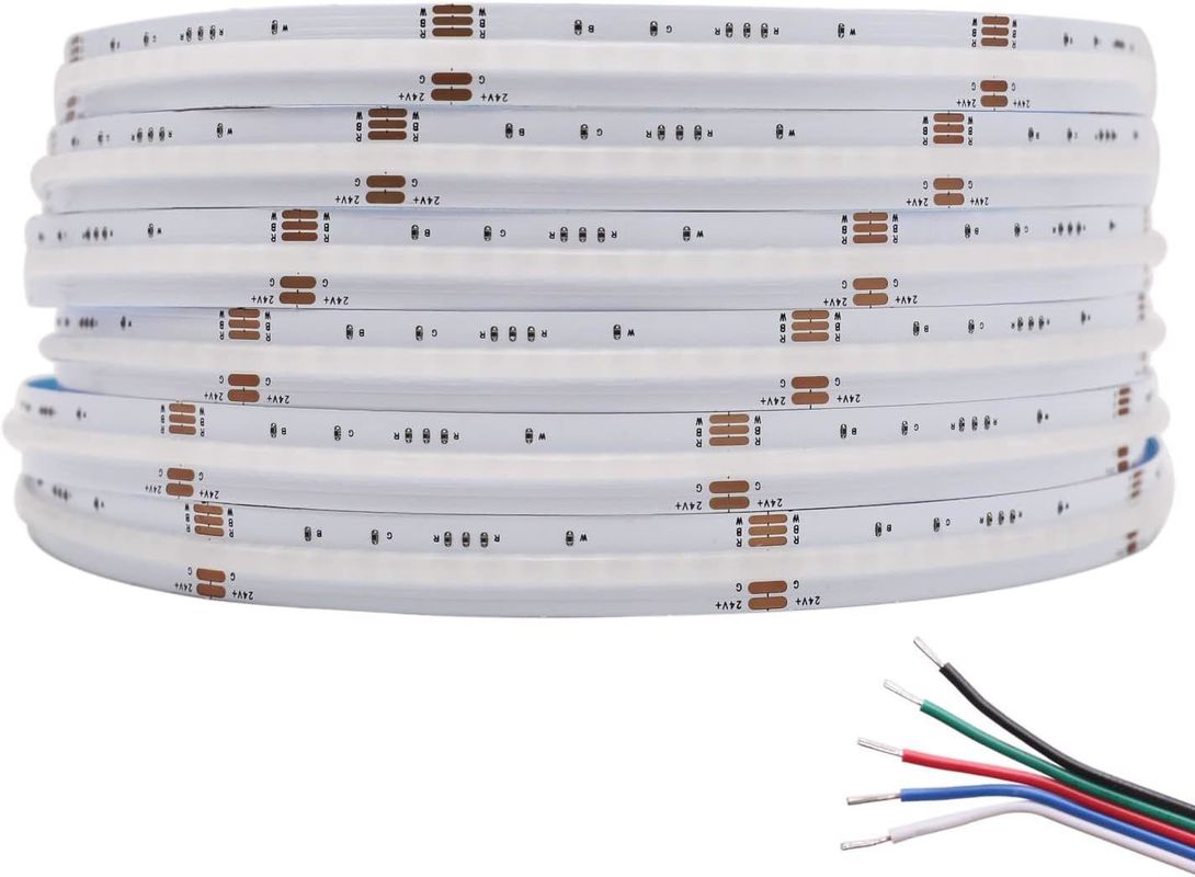 ضوء الشريط الخطي COB LED 21W / M 840leds / M DC24V جيد RGBWW RGBW RGBCCT 3000K 6000K