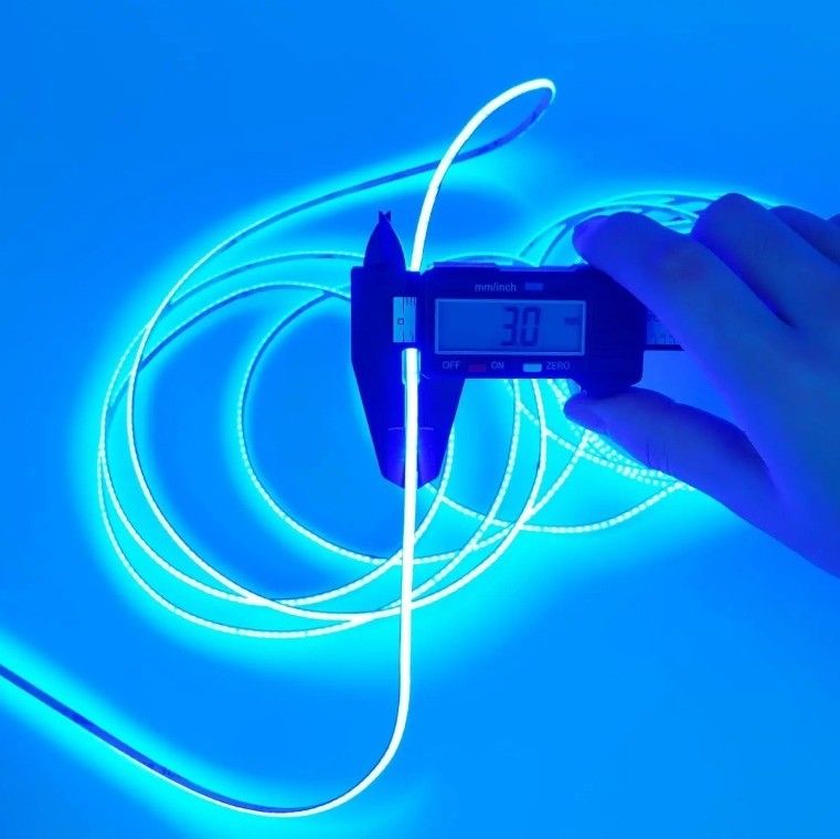 DC 12V 24V 5V ضوء LED ضيق للغاية 3mm بدون نقاط COB للضوء المرن